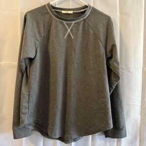 Hope horizon L women's long sleeve shirt heather‎ gray NWOT